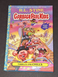 R.L. Stine Signed Autographed Book Garbage Pail Kids Thrills And Chills JSA COA