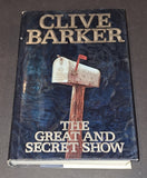 Clive Barker Signed Autographed Book The Great And Secret Show JSA COA