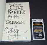 Clive Barker Signed Autographed Book Sacrament JSA COA