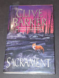 Clive Barker Signed Autographed Book Sacrament JSA COA