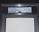 Barbara Eden Signed Autographed Index Card I Dream Of Jeannie PSA COA Slabbed
