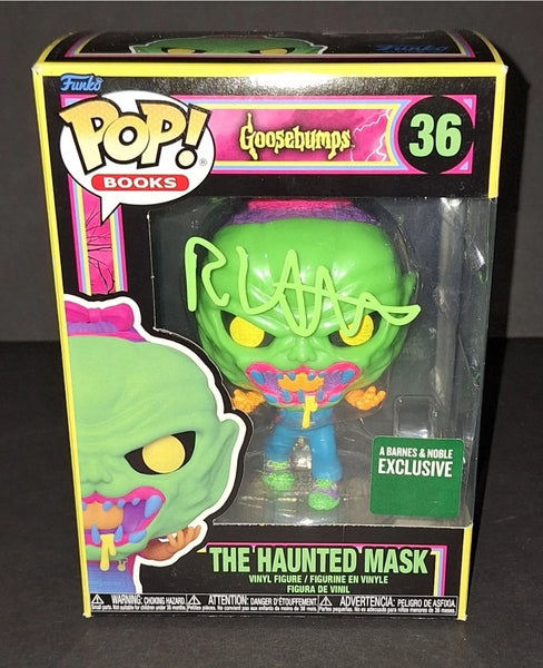 R.L. Stine Autographed Funko Ka-Pow! COA