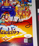 Linda Larkin and Scott Weinger Signed Autographed Aladdin Jasmine Disney JSA COA