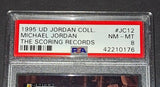 Michael Jordan 1995 Upper Deck The Scoring Records Chicago Bulls card PSA 8