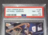 Michael Jordan 1997 Upper Deck Jams 97' Chicago Bulls card PSA 8.5