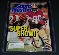 Jerry Rice autographed Sports Illustrated Rice hologram