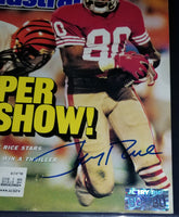 Jerry Rice autographed Sports Illustrated Rice hologram