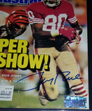 Jerry Rice autographed Sports Illustrated Rice hologram