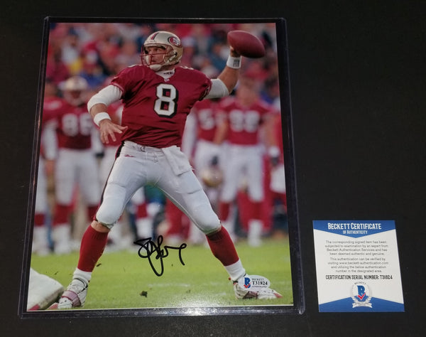 Steve Young autographed 8x10 Beckett COA