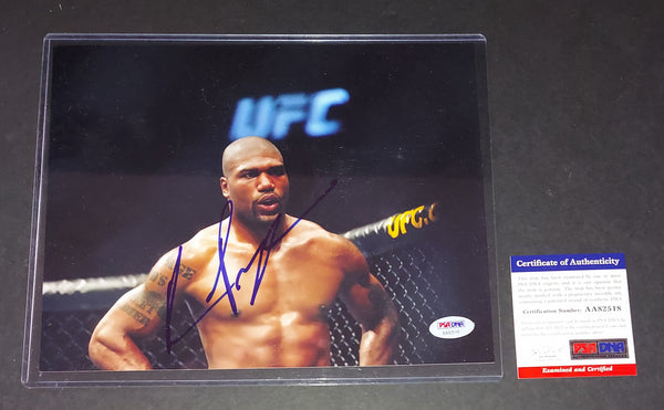 Quinton "Rampage" Jackson autographed 8x10 PSA/DNA COA