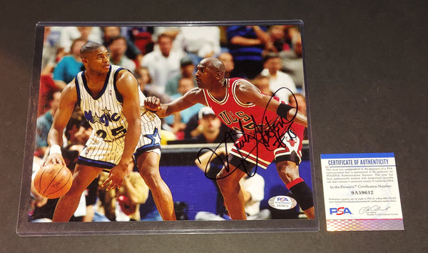 Nick Anderson autographed 8x10 PSA COA
