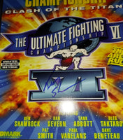 Ken Shamrock autographed 8x10 Leaf COA
