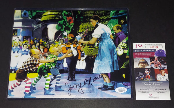 Jerry Maren autographed 8x10 JSA COA