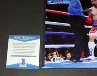 Manny Pacquiao autographed 8x10 Beckett COA