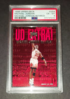 Michael Jordan 1998 Upper Deck Extra Jordan Retires Chicago Bulls card PSA 6
