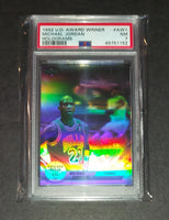 Michael Jordan 1992 Upper Deck Scoring Award Winner Chicago Bulls hologram card PSA 7