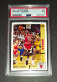 Michael Jordan 1991 Chicago Bulls Upper Deck card PSA 7