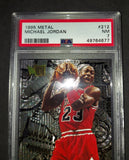 Michael Jordan 1995 Fleer Metal Nuts and Bolts Chicago Bulls card PSA 7