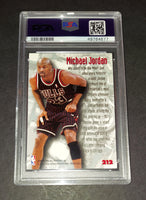Michael Jordan 1995 Fleer Metal Nuts and Bolts Chicago Bulls card PSA 7