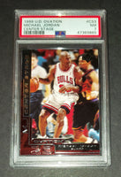 Michael Jordan 1999 Upper Deck Ovation Center Stage Chicago Bulls card PSA 7