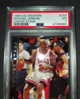 Michael Jordan 1999 Upper Deck Ovation Center Stage Chicago Bulls card PSA 7