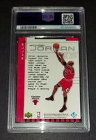 Michael Jordan 1999 Upper Deck Ovation Center Stage Chicago Bulls card PSA 7