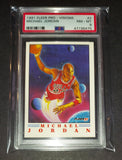 Michael Jordan 1991 Fleer Pro Visions Chicago Bulls card PSA 8