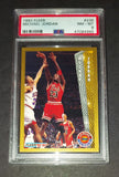 Michael Jordan 1992 Fleer League Leader Chicago Bulls card PSA 8