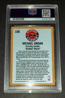 Michael Jordan 1992 Fleer League Leader Chicago Bulls card PSA 8