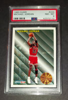 Michael Jordan 1993 Fleer League Leader Chicago Bulls card PSA 8