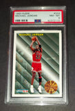 Michael Jordan 1993 Fleer League Leader Chicago Bulls card PSA 8