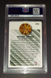 Michael Jordan 1993 Fleer League Leader Chicago Bulls card PSA 8