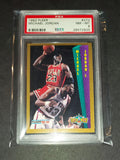Michael Jordan 1992 Fleer Slam Dunk Chicago Bulls card PSA 8