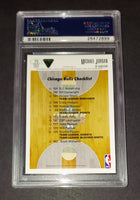 Michael Jordan 1991 Upper Deck The Collector's Choice Checklist Chicago Bulls card PSA 8