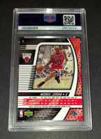 Michael Jordan 1998 Upper Deck Chicago Bulls Ionix card PSA 8