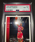 Michael Jordan 1993 Chicago Bulls Upper Deck card PSA 8