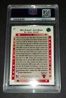 Michael Jordan 1992 Upper Deck Back to Back MVP Chicago Bulls card PSA 9