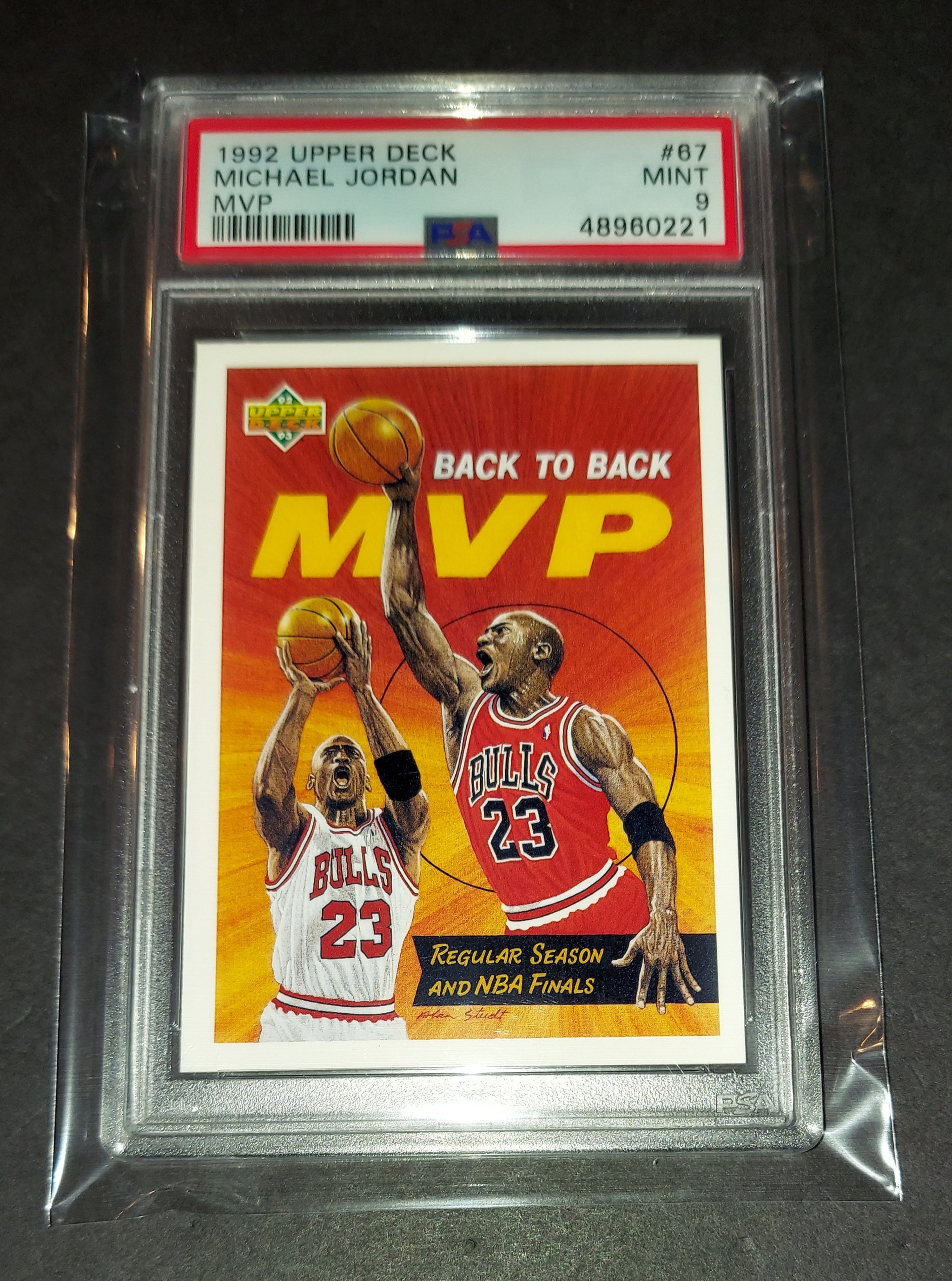 ＠NBA ブルズ コメモラティブカード (UPPER DECK 1992) Michael Jordan upper deck 1992 card #176 NBA Basketball