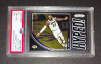 LeBron James 2019 Panini Prizm Get Hyped! Los Angeles Lakers card PSA 6