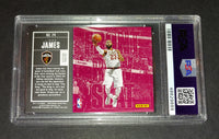 LeBron James 2017 Panini Contenders Front Row Seat Cleveland Cavaliers card PSA 9