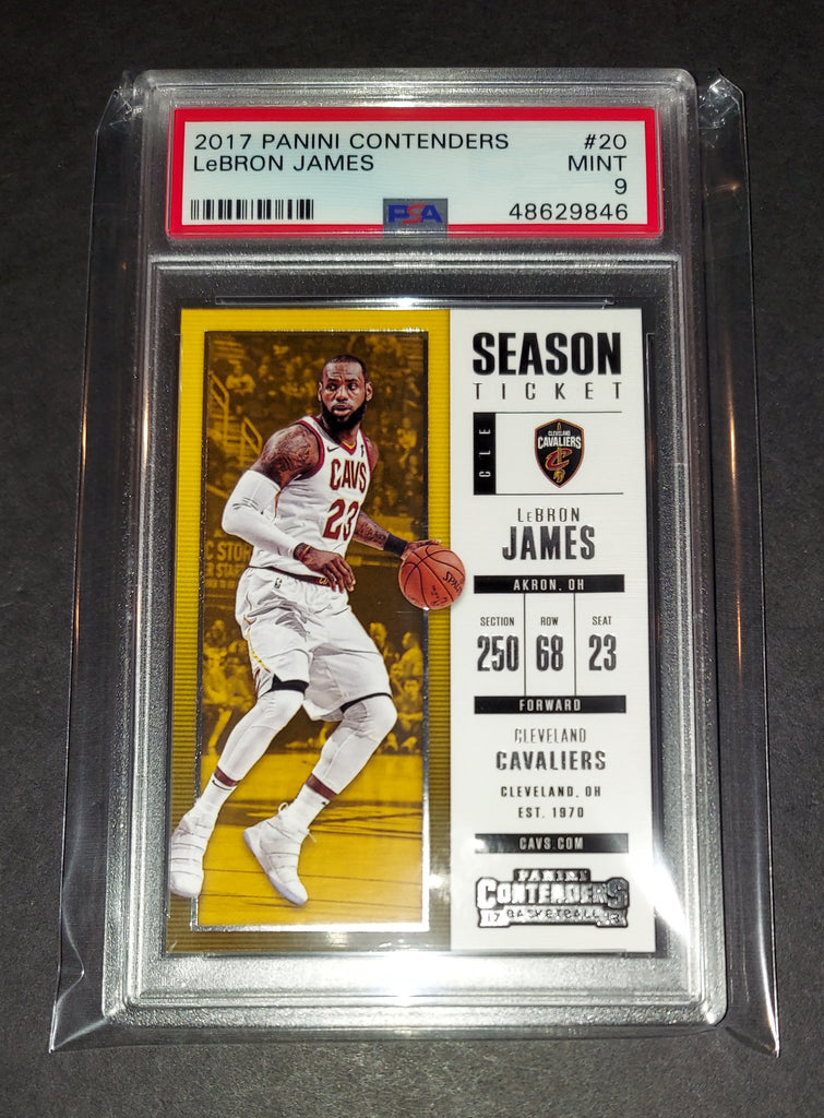 LeBron James 2017 Panini Contenders Season Ticket Cleveland