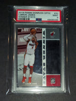 LeBron James 2019 Panini Donruss Optic Winner Stays Miami Heat card PSA 9