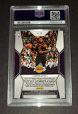 LeBron James 2018 Panini Prizm Dominance card PSA 9