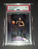 LeBron James 2018 Panini Prizm Dominance card PSA 9