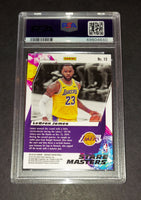 LeBron James 2019 Panini Mosaic Stare Masters Los Angeles Lakers card PSA 9