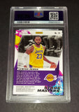 LeBron James 2019 Panini Mosaic Stare Masters Los Angeles Lakers card PSA 9