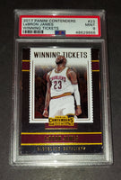 LeBron James 2017 Panini Contenders Winning Tickets Cleveland Cavaliers card PSA 9