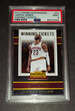LeBron James 2017 Panini Contenders Winning Tickets Cleveland Cavaliers card PSA 9