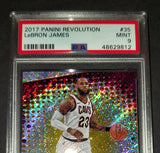 LeBron James 2017 Panini Revolution Cleveland Cavaliers card PSA 9