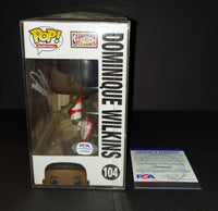 Dominique Wilkins autographed Funko PSA COA